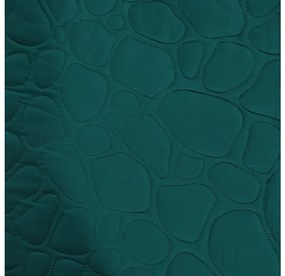 Cuvertura de pat turcoaz cu model STONE Dimensiuni: 200 x 220 cm