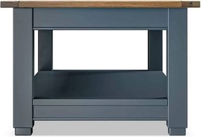 Masă lemn masiv natur Cafea Richmond Albastru/, 120 × 45 × 65 cm