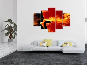 Tablou femeii în foc (150x105 cm)