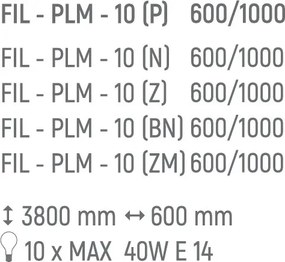 Lustra design LUX diametru 60cm din alama decorata cu sticla Filago