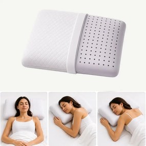 Perna ortopedica AERO-SAN Lavanda Gel, memory foam infuzat cu lavanda, cu ventilatie