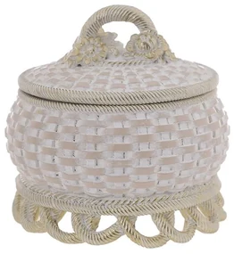 Caseta bijuterii Natural Beige 13 cm