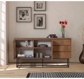 Consola Ruba Walnut-Negru