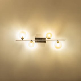 Lustră LED aplicată Brilagi MILLA 4xG9/3W/230V crom lucios/auriu