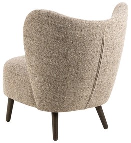 Fotoliu bej cu tapițerie din țesătură bouclé Elmont – Actona