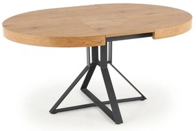Masa de bucaterie Mercy, stejar auriu / negru