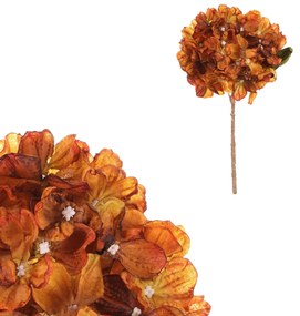 Hortensie portocalie - floare artificială tăiată,62 cm