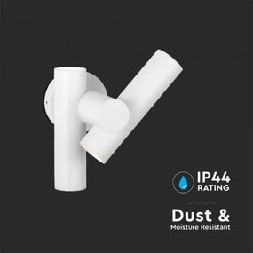 LED Aplica de perete exterior 2xLED/3W/230V 3000K IP44 albă