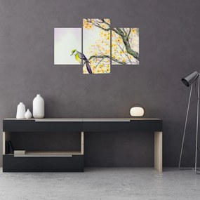 Tablou - Pasăre în copac,acuarelă (90x60 cm)