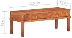 Comoda TV, 110x40x41 cm, lemn masiv de acacia