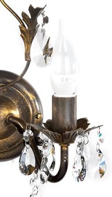 Aplică TERESA 2xE14/6W/230V bronz ONLI