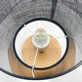 Lustră aplicată Brilagi ANTHONY 1xE14/60W/230V stejar/negru