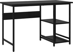 vidaXL Birou de calculator, negru, 105x50x72 cm, MDF și metal