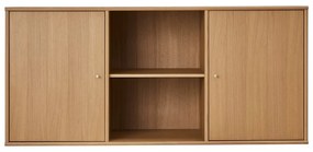 Comodă în culoare naturală joasă cu aspect de lemn de stejar suspendată 133x61 cm Mistral – Hammel Furniture