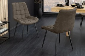 Set de 4 scaune ROADSTAR microfibra taupe