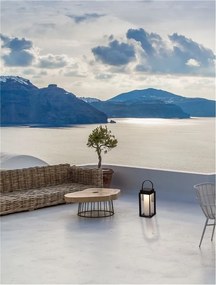 Lampa LED solara portabila iluminat exterior decorativ VERHAAL negru