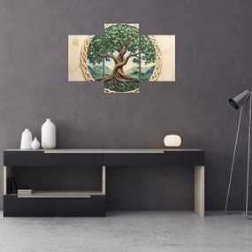 Tablou – Arborele vieții împletit (90x60 cm)