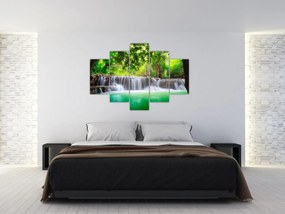 Tablou - cascada din Kanchanaburi, Thailanda (150x105 cm)