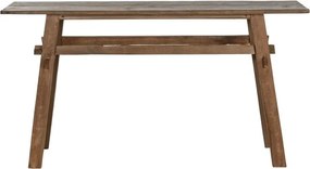 Consolă din lemn de teak reciclat, 140×40×75 cm, „Idomi"