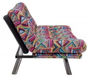 Canapea Multicolora Extensibila cu 3 Locuri Misa Small Sofabed -