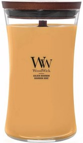 Lumânare parfumată vază mare WoodWick GoldenBourbon, 609 g