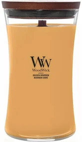 Lumânare parfumată vază mare WoodWick GoldenBourbon, 609 g