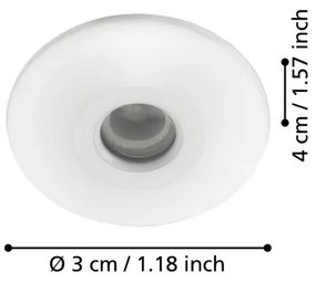 Eglo 97079 - Lampă încastrată baie LED CHANGO 3xLED/1W/230V IP44