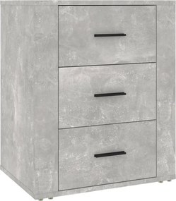 vidaXL Noptieră, gri beton, 50x36x60 cm, lemn prelucrat