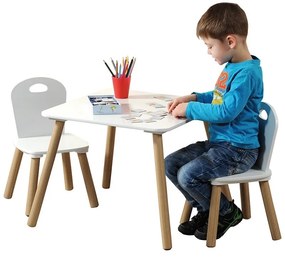 Set mobilier pentru copii: masa + 2 scaune, KESPER