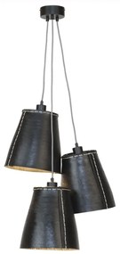 Lustra cu 3 pendule din cauciuc reciclat AMAZON, 26cm AMAZON/25/H3/B