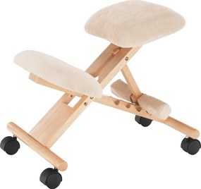 Scaun tip kneeling ergonomic, crem / fag, GROCO