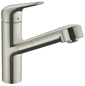 Baterie bucatarie cu dus extractibil crom periat Hansgrohe Focus M42 150 cu 1 jet