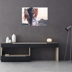 Tablou - Femeia pe plajă (70x50 cm)