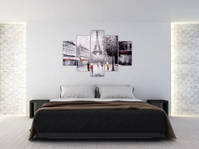 Tablou - Pictură în ulei, Paris (150x105 cm)