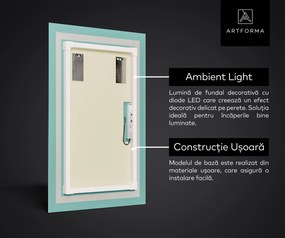 Oglinda cu LED hol L11 moderna vertical dreptunghiulara oglinda machiaj cu LED cu Oglindă cosmetică, Difuzor Bluetooth