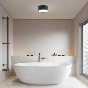 Brilagi - Plafonieră LED FORIS pentru baie, 20W, 230V, Ø 15 cm, negru, IP44