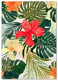 Imagine de sticlă flori Hawaii