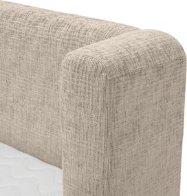 Pat dublu tapitat design elegant LUX Francisco, Creststone bej