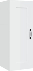 vidaXL Dulap suspendat, alb extralucios, 35x34x90 cm, lemn prelucrat