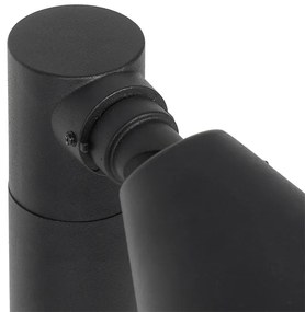 Stâlp modern pentru exterior negru 60 cm IP44 reglabil - Ciara