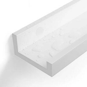 Set de 2 polițe de perete SHELFY, albe