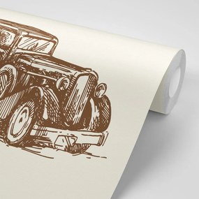Tapet autoadeziv mașină de curse retro