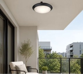 Rabalux 77234 - Ven plafonieră WELRO 1xE27/9W/230V IP65 Ø 30 cm neagră