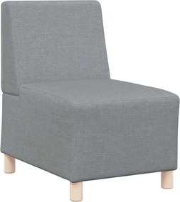 vidaXL Canapea Scaun fără brațe, gri deschis, 55 cm, material textil