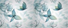 Tablou - Fluturași albaștri (120x50 cm)