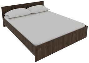 Pat Remi, 200 x 160 cm, saltea spuma inclusa, Stejar Bronz