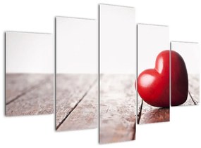 Tablou - Inima din lemn (150x105 cm)