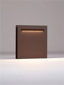 Mini Stalp de exterior LED 3000K, IP67 RECTO H-23cm corten