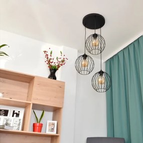 Lustră LED pe cablu MERCURE 3xE27/15W/230V