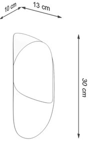 Aplică TEAR 1xG9/40W/230V neagră Sollux SL.1063